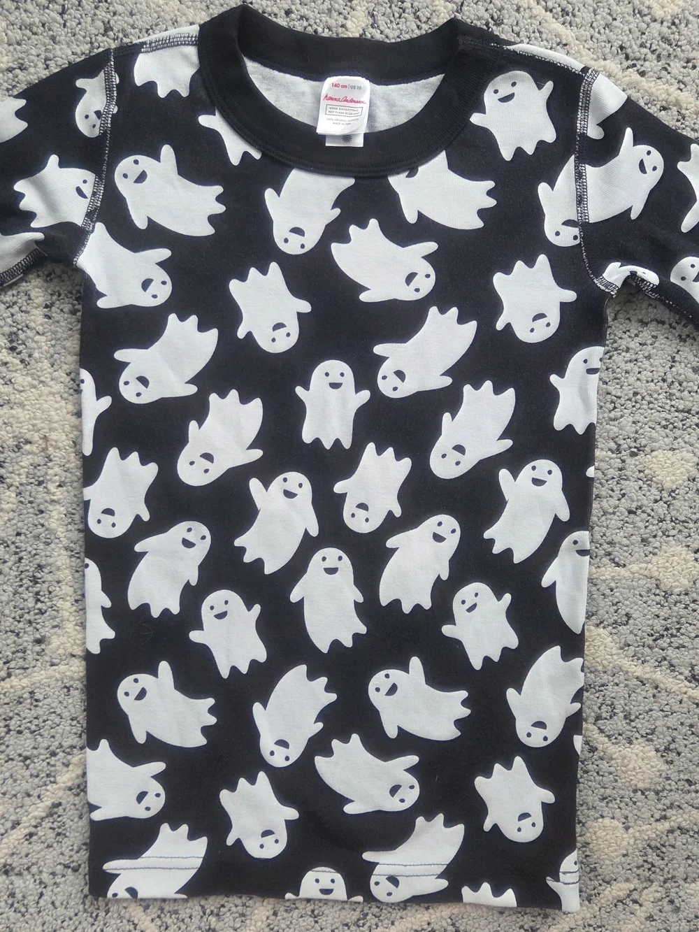 Hanna Andersson Ghost Long John Pajamas Halloween